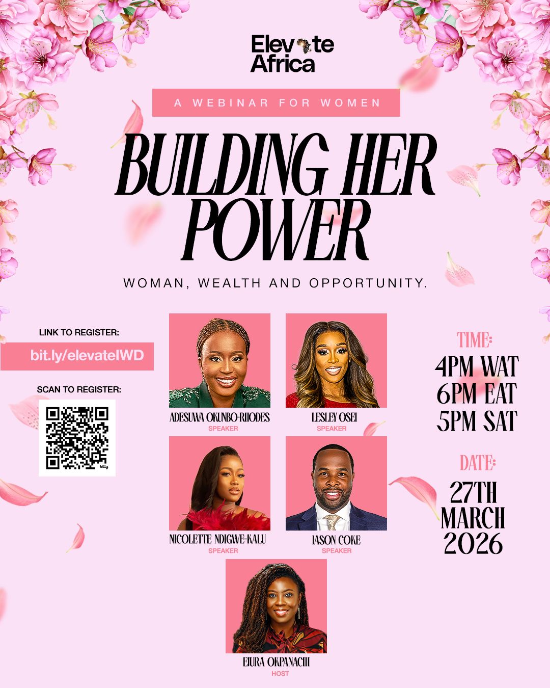 Building Her Power: Elevate Africa’s Women’s Month Webinar on Wealth and Opportunity