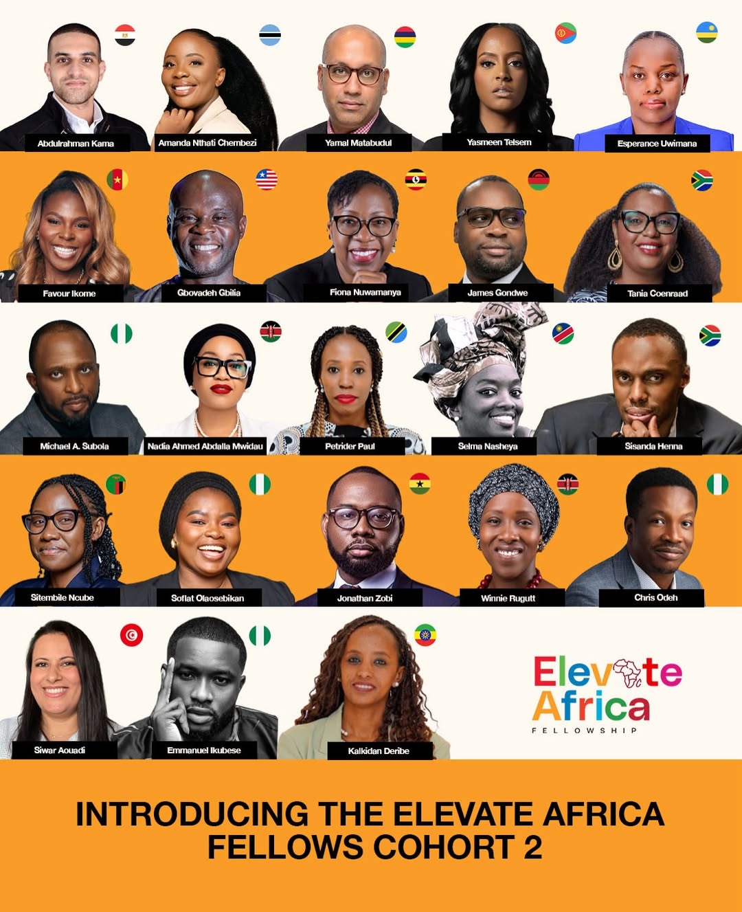 Meet the Elevate Africa Fellowship Class of 2026